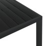 Black aluminum and WPC garden table 185x90x74 cm by vidaXL, Garden tables - Ref: Foro24-42792, Price: 265,96 €, Discount: %