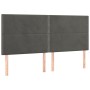 Box spring bed with dark gray velvet mattress 180x200 cm by , Beds and slatted bases - Ref: Foro24-3129166, Price: 622,32 €, ...