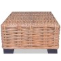 Mesa de centro de ratán natural 45x45x30 cm– de vidaXL, Mesas de centro - Ref: Foro24-244627, Precio: 82,99 €, Descuento: %