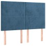 Cama box spring con colchón terciopelo azul oscuro 140x200 cm de , Camas y somieres - Ref: Foro24-3137729, Precio: 552,63 €, ...