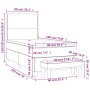 Box spring bed with pink velvet mattress 90x190 cm by , Beds and slatted bases - Ref: Foro24-3137760, Price: 385,99 €, Discou...