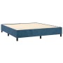 Cama box spring con colchón terciopelo azul oscuro 180x200 cm de , Camas y somieres - Ref: Foro24-3137741, Precio: 658,53 €, ...