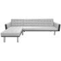 Eckschlafsofa aus schwarzem und grauem Stoff, 218 x 155 x 69 cm von vidaXL, Sofas - Ref: Foro24-244330, Preis: 329,92 €, Raba...