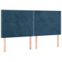 Cama box spring con colchón terciopelo azul oscuro 200x200 cm de , Camas y somieres - Ref: Foro24-3137807, Precio: 714,51 €, ...