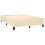 Cama box spring colchón y luces LED tela crema 140x190 cm de , Camas y somieres - Ref: Foro24-3138314, Precio: 535,90 €, Desc...