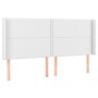 Cama box spring colchón y LED cuero sintético blanco 200x200 cm de , Camas y somieres - Ref: Foro24-3139344, Precio: 745,53 €...