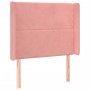 Box spring bed with mattress and LED pink velvet 90x190 cm by , Beds and slatted bases - Ref: Foro24-3139480, Price: 368,76 €...