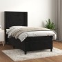 Box spring bed with black velvet mattress 100x200 cm by , Beds and slatted bases - Ref: Foro24-3132605, Price: 390,72 €, Disc...