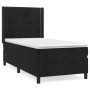 Cama box spring con colchón terciopelo negro 100x200 cm de , Camas y somieres - Ref: Foro24-3132605, Precio: 378,99 €, Descue...