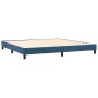 Box spring bed with dark blue velvet mattress 200x200 cm by , Beds and slatted bases - Ref: Foro24-3141267, Price: 590,86 €, ...