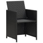 Garden chairs with cushions 2 units black synthetic rattan by vidaXL, Garden chairs - Ref: Foro24-42559, Price: 145,58 €, Dis...