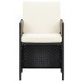 Garden chairs with cushions 2 units black synthetic rattan by vidaXL, Garden chairs - Ref: Foro24-42559, Price: 145,58 €, Dis...