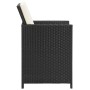 Garden chairs with cushions 2 units black synthetic rattan by vidaXL, Garden chairs - Ref: Foro24-42559, Price: 145,58 €, Dis...