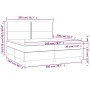 Cama box spring con colchón cuero sintético blanco 200x200 cm de , Camas y somieres - Ref: Foro24-3142804, Precio: 716,26 €, ...