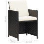 Garden chairs with cushions 2 units black synthetic rattan by vidaXL, Garden chairs - Ref: Foro24-42559, Price: 145,58 €, Dis...