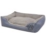 Cama para perro con cojín acolchado talla XXL gris de vidaXL, Camas para perros - Ref: Foro24-170417, Precio: 58,60 €, Descue...