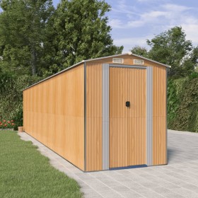 Light brown galvanized steel garden shed 192x855x223 cm by , Sheds - Ref: Foro24-3147479, Price: 1,00 €, Discount: %