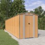 Light brown galvanized steel garden shed 192x855x223 cm by , Sheds - Ref: Foro24-3147479, Price: 1,00 €, Discount: %