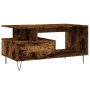 Smoked oak plywood coffee table 90x49x45 cm by , Coffee table - Ref: Foro24-831025, Price: 65,72 €, Discount: %