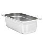 Gastronorm trays 8 units GN 1/3 100 mm stainless steel by , Buckets for steam tables - Ref: Foro24-50895, Price: 82,44 €, Dis...