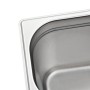 Gastronorm trays 4 units GN 1/4 200 mm stainless steel by , Buckets for steam tables - Ref: Foro24-50904, Price: 46,26 €, Dis...