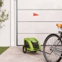 Pet Bicycle Trailer Iron Oxford Cloth Green by , pet strollers - Ref: Foro24-93955, Price: 101,95 €, Discount: %