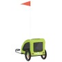 Pet Bicycle Trailer Iron Oxford Cloth Green by , pet strollers - Ref: Foro24-93955, Price: 101,95 €, Discount: %