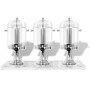 Dispensador de zumo triple acero inoxidable 3 x 8 L de , Dispensadores de bebidas - Ref: Foro24-50533, Precio: 214,25 €, Desc...