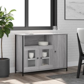 Sonoma gray engineered wood sideboard 100x35x75 cm by , Sideboards - Ref: Foro24-835512, Price: 97,49 €, Discount: %