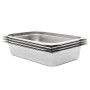 Gastronorm trays 4 units GN 1/1 100 mm stainless steel by , Buckets for steam tables - Ref: Foro24-50881, Price: 71,74 €, Dis...