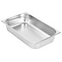 Gastronorm trays 4 units GN 1/1 100 mm stainless steel by , Buckets for steam tables - Ref: Foro24-50881, Price: 71,74 €, Dis...