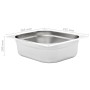 Gastronorm trays 4 units GN 1/2 100 mm stainless steel by , Buckets for steam tables - Ref: Foro24-50888, Price: 47,11 €, Dis...