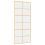 Golden sliding door made of transparent ESG glass and aluminum by , Doors for the home - Ref: Foro24-155167, Price: 159,54 €,...