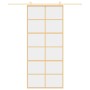 Golden sliding door made of transparent ESG glass and aluminum by , Doors for the home - Ref: Foro24-155167, Price: 159,54 €,...