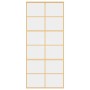 Golden sliding door made of transparent ESG glass and aluminum by , Doors for the home - Ref: Foro24-155167, Price: 159,54 €,...