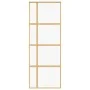 Goldene Schiebetür aus transparentem ESG-Glas und Aluminium von , Türen für zu Hause - Ref: Foro24-155190, Preis: 152,94 €, R...