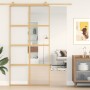 Goldene Schiebetür aus transparentem ESG-Glas und Aluminium von , Türen für zu Hause - Ref: Foro24-155186, Preis: 158,43 €, R...