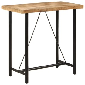 Iron and solid mango wood high table 110x55x107 cm by , Kitchen and dining tables - Ref: Foro24-356381, Price: 250,99 €, Disc...