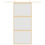 Golden sliding door ESG glass frosted aluminum 90x205cm by , Doors for the home - Ref: Foro24-155152, Price: 195,10 €, Discou...