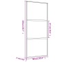 Golden sliding door ESG glass frosted aluminum 90x205cm by , Doors for the home - Ref: Foro24-155152, Price: 195,10 €, Discou...