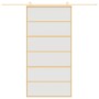 Golden sliding door in frosted ESG glass and aluminum by , Doors for the home - Ref: Foro24-155165, Price: 181,54 €, Discount: %