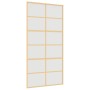 Golden sliding door in frosted ESG glass and aluminum by , Doors for the home - Ref: Foro24-155171, Price: 186,09 €, Discount: %