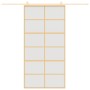 Golden sliding door in frosted ESG glass and aluminum by , Doors for the home - Ref: Foro24-155171, Price: 186,09 €, Discount: %