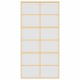 Golden sliding door in frosted ESG glass and aluminum by , Doors for the home - Ref: Foro24-155171, Price: 186,09 €, Discount: %