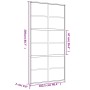 Puerta corredera dorada de vidrio ESG esmerilado y aluminio de , Puertas para el hogar - Ref: Foro24-155171, Precio: 186,09 €...