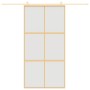 Golden sliding door in frosted ESG glass and aluminum by , Doors for the home - Ref: Foro24-155159, Price: 181,99 €, Discount: %