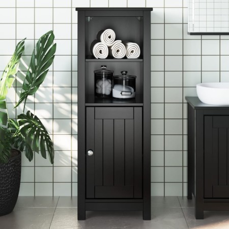 Mueble de baño BERG madera maciza de pino negro 40x34x110 cm de , Muebles de baño - Ref: Foro24-358545, Precio: 123,08 €, Des...