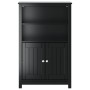 BERG bathroom cabinet solid black pine wood 69.5x34x110 cm by , Bathroom furniture - Ref: Foro24-358547, Price: 177,29 €, Dis...