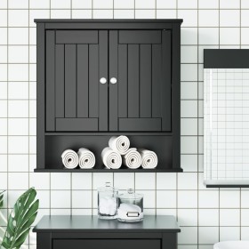 BERG bathroom wall cabinet solid wood black 69.5x27x71.5 cm by , Bathroom furniture - Ref: Foro24-358551, Price: 110,99 €, Di...