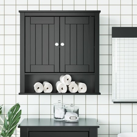 BERG bathroom wall cabinet solid wood black 69.5x27x71.5 cm by , Bathroom furniture - Ref: Foro24-358551, Price: 111,94 €, Di...